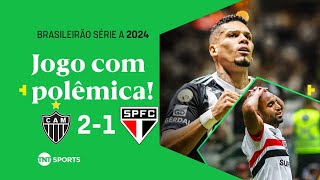 SÃO PAULO TEM JOGADOR EXPULSO E GALO VOLTA A VENCER NA ARENA MRV ATLÉTICOMG 2 X 1 SÃO PAULO [upl. by Silvestro633]