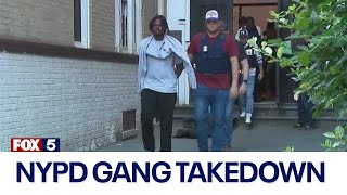 EXCLUSIVE Behind the scenes of NYPD takedown of Brooklyn gang linked to murders shootings [upl. by Grosz391]