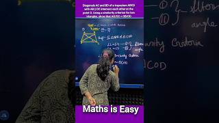 Triangles class 10 🔥 Similarity of Triangles NCERT Ex 63 Question no 3 ytshorts shorts maths [upl. by Aihsetel354]