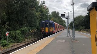 Class 455 departs Hampton Court [upl. by Rufford682]