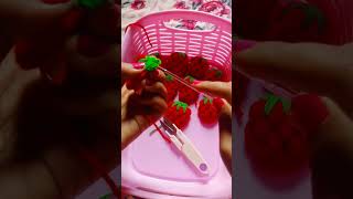 Strawberry crochet 🍓 Crochet strawberry newsong mornisong music trendingsong [upl. by Lona]