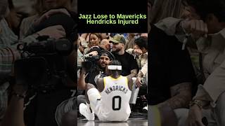 Jazz Lose to Mavericks Hendricks Injured NBA InjuryRecovery TaylorHendricks SportsResilience [upl. by Odab]