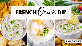 Easy French Onion Dip Recipe Using Onion Soup Mix [upl. by Theis]