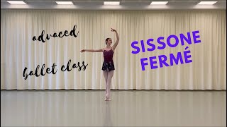 httpswwwprimaballetclasscom Sissone Fermé  Centre  Left  Advanced [upl. by Charlean]