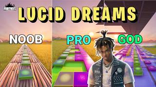 Juice WRLD  Lucid Dreams  Noob vs Pro vs God Fortnite Music Blocks [upl. by Scarlett499]