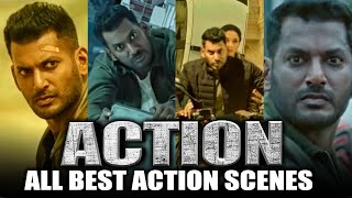 Action Movie All Best Action Scenes  Vishal Best Action Scene [upl. by Blayne]