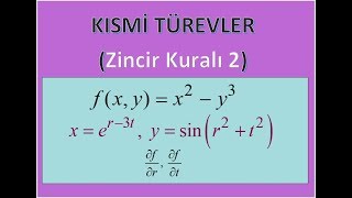 KISMİ TÜREVLER ZİNCİR KURALI 2 [upl. by Sage]