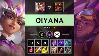 Qiyana Jungle vs Jarvan IV Rampage  KR Master Patch 1421 [upl. by Atiner40]