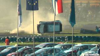 Mats Lysen heavy rallycross crash with rolls in Sosnova [upl. by Celeski740]