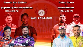 Live Day 4 I Thane District Premier League 2024 Season 4 Nilje Dombivli [upl. by Aronaele]