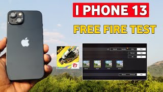 iphone 13 free fire test  iphone 13 free fire test 2024  free fire gameplay i phone 13 [upl. by Fablan]