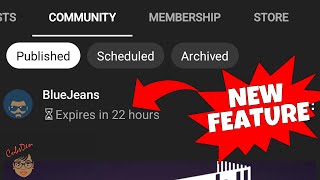 YouTube Community Posts With Expiration Date NEW FEATURE [upl. by Dyun]