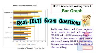 IELTS Bar Graph🌿Real Exam Question 🌿Study Vlog ielts study ieltswriting ieltspreparation [upl. by Einomrah]