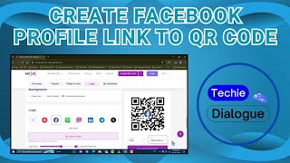 How to Create a Facebook Profile Link to QR Code [upl. by Chaille]