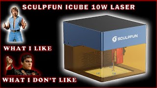 Sculpfun iCube 10w Portable Laser Engraver Review [upl. by Nosyla463]