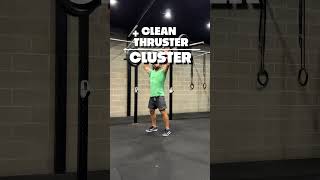 Thruster vs Clusters crossfit weightlifting thrusters [upl. by Enyawal]