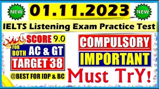 IELTS LISTENING PRACTICE TEST 2023 WITH ANSWERS  01112023 [upl. by Atworth]