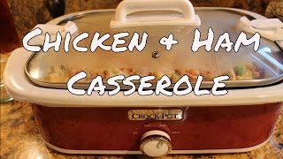 Creamy Chicken amp Ham Crock Pot Casserole With Lindas Pantry [upl. by Lucania941]