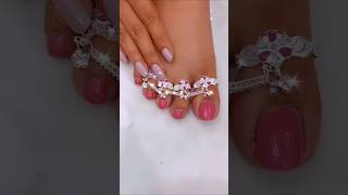 payaldesign polkijewellery silverpayal goldanklet plaingold anklet silveranklet [upl. by Akemrehs397]