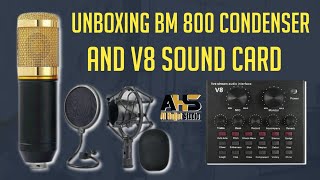 Unboxing Mm800 Condenser Mic And Sound Card  Al Hujjat Studio [upl. by Frasch]