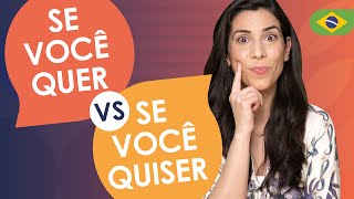 ADVANCED PORTUGUESE QUER VS QUISER [upl. by Karlin75]