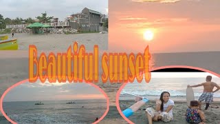 BEAUTIFUL SUNSETSURFING SPOTCountrysideSantiago Bauang La union BeachQuick vacation [upl. by Otsirc493]