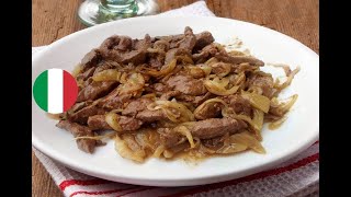 🇮🇹Best Venetian Style LiverampOnions Recipe Fegato alla Veneziana  Passportcookbook [upl. by Natelson98]