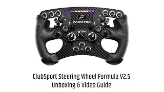 ClubSport Steering Wheel Formula V25 Unboxing amp Video Guide [upl. by Wera]