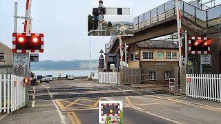 Ferryside Level Crossing Carmarthenshire [upl. by Saideman385]