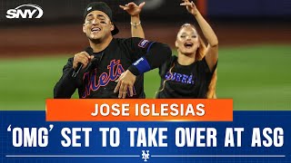 Jose Iglesias talks upcoming OMG performance at the ASG Mets team chemistry  SNY [upl. by Amalbena]