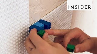 These Tiles Let You Cover the Wall with LEGO Art [upl. by Allenrac]