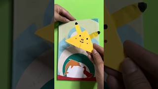 Kolay Origami Yapımı Pikachu Kitap Ayracı🌸 [upl. by Millham845]