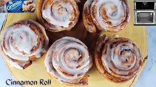 Cinnamon Rolls in Air Fryer  Pillsbury Cinnamon Rolls [upl. by Dulcie488]