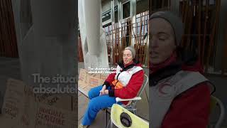 Midwife stages fiveday fasting vigil for Gaza outside Scottish Parliament [upl. by Knight]