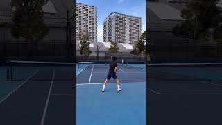 forehand ampslice backhand🎾 wilsontennis tennisplayer ellesse rogerfederer forehandtennis [upl. by Desdamonna901]