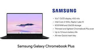 Samsung Galaxy Chromebook Plus Arrives with Google AI amp 156″ OLED Screen [upl. by Adarbil58]