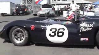 CanAm Cars at Monterey Historics 2009 Part 4leaving paddock [upl. by Rese]