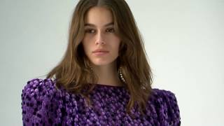 Kaia Gerbers fitting Fashion show FallWinter 2018  ISABEL MARANT [upl. by Ymmaj]