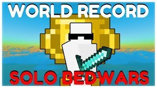 Hive Solo Bedwars Speedrun VERIFIED Top 12 [upl. by Sualkcin]