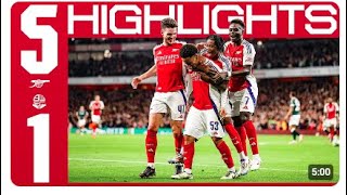 Arsenal vs Bolton 51 Highlights amp All Goals 2024 HD [upl. by Anastas881]