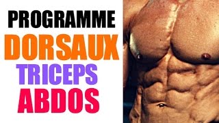 Programme Musculation Triceps Dorsaux Abdos [upl. by Marmaduke]