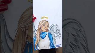 Świąteczni INFLU 3 Marlena Sojka jako anioł 👼🏻🎄 święta rysowanie dailyart christmas art [upl. by Saint]