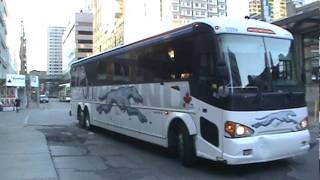 Coach Canadas MCI J4500 and Greyhound Canadas MCI D4505 [upl. by Morissa]