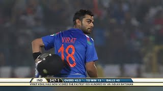 Virat Kohli 100 52 vs Australia 2nd ODI 2013 Jaipur Extended Highlights [upl. by Carolee446]