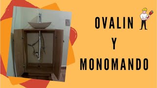 ¿Cómo poner un ovalin lavamanos y su monomando llave ¡fácil y rápido  TUTORIAL [upl. by Trudey]