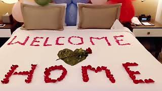 TOWEL AND FLOWER SETUP IN HOTEL GUEST ROOM [upl. by Frech939]