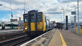 BR Blue 455868 455709 at Clapham Junction 10072024 [upl. by Nnasus]