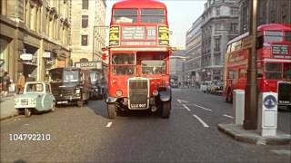 London In The 1960s  Full HD Colour  GettyImages  Traffic  City Gents  Landmarks [upl. by Nadirehs]