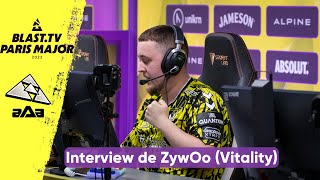 Interview de ZywOo Vitality  « Notre objectif cest jouer sur scène »  Blast Major Paris [upl. by Ahtnamas]