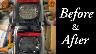 Moons MC Tail Light WITH integrated turn signals install Low Rider Build Series ep 7 [upl. by Kamillah]